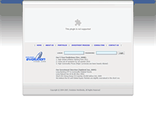 Tablet Screenshot of evolutionworldwide.com